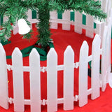 Christmas White Fence