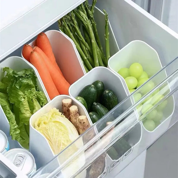 Refrigerator Organizer Bins Fridge Food Storage Box Transparent