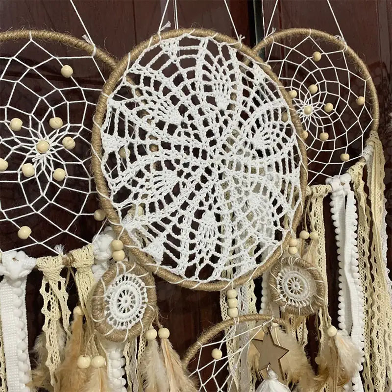 5pcsset Dream Catchers Boho Home Decor Macrame Dream catchers