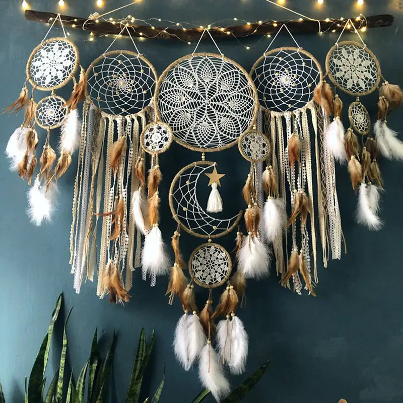 5pcsset Dream Catchers Boho Home Decor Macrame Dream catchers