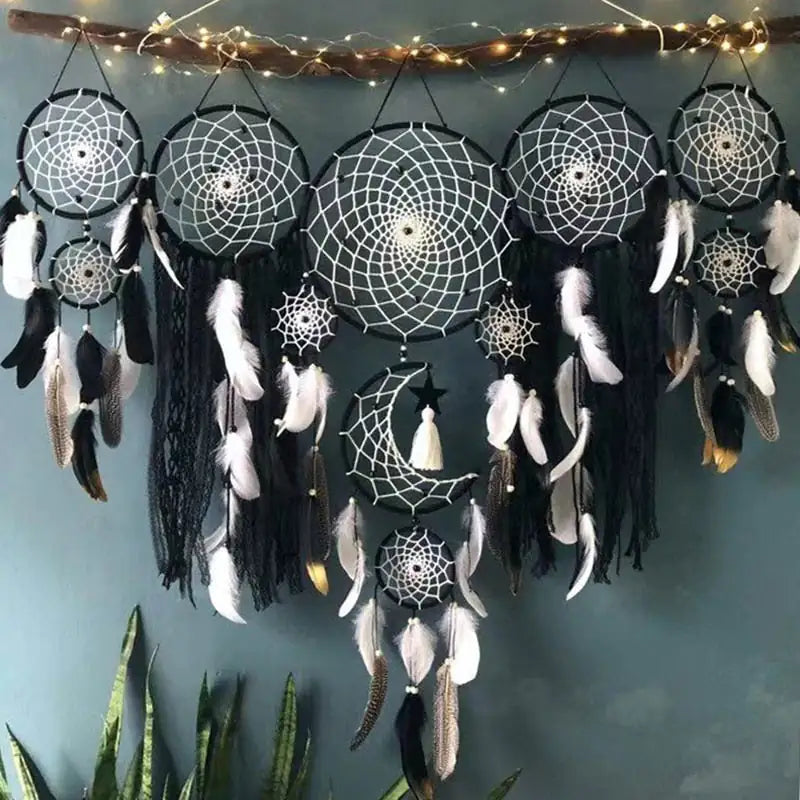 5pcsset Dream Catchers Boho Home Decor Macrame Dream catchers