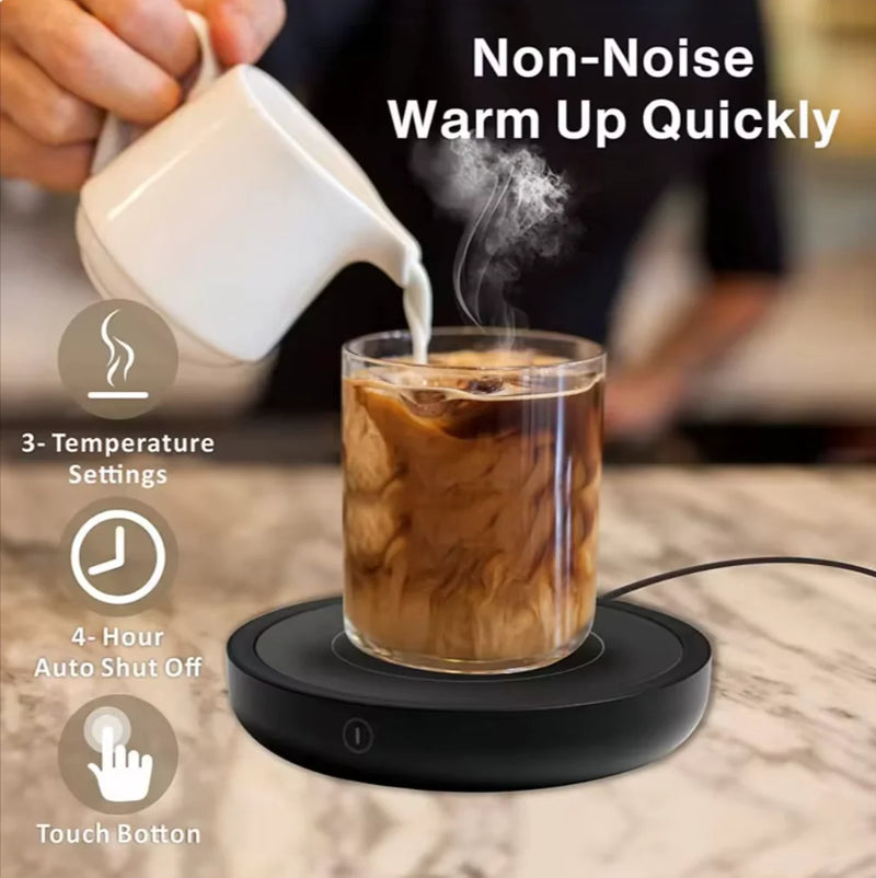 Versatile 110V/220V Electric Coffee Mug Warmer - Keep Your Drinks Hot with Our Stylish Heating Pad Coaster! Perfect for Tea, Milk, and More!