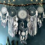 5pcsset Dream Catchers Boho Home Decor Macrame Dream catchers