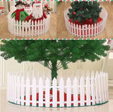 Christmas White Fence